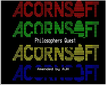 Philosopher's Quest (1982)(Acornsoft)[QUEST] screen shot title